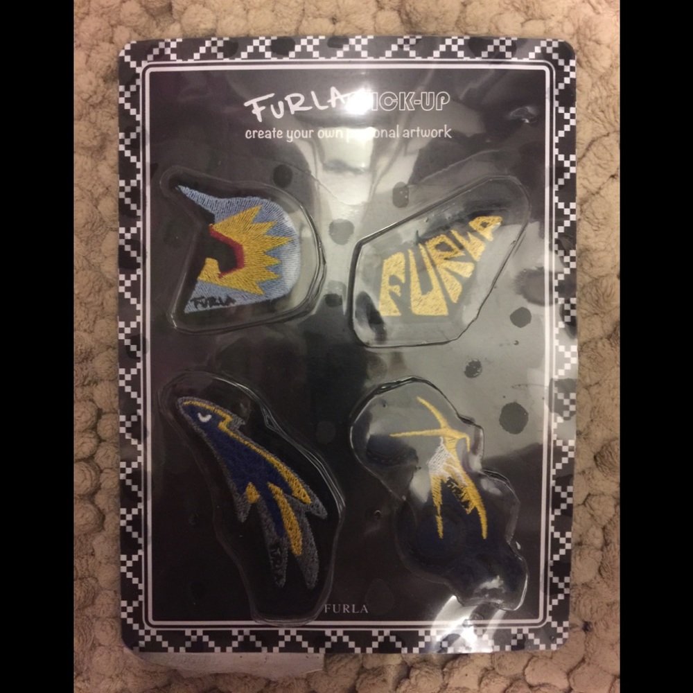 Furla Leather Stickers for bags or laptop.